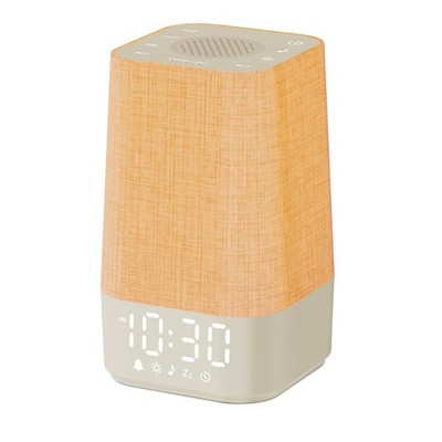 ALARM CLOCK White Noise Sound Machine Night Light Timer Soothing Sounds WKZAY
