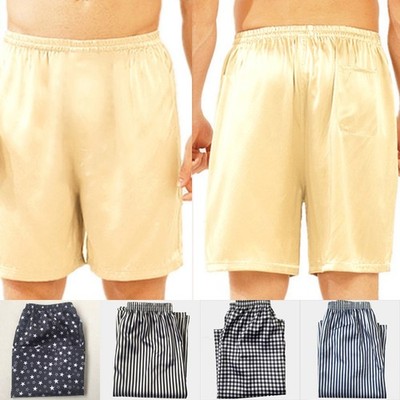Herren Schlafhose aus Seide Satin Pyjama Shorts für den perfekten Schlaf