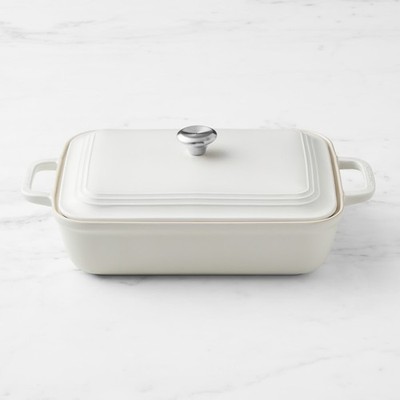 Le Creuset San Francisco Stoneware Rectangular Covered Baker, 4-Qt, Full Color