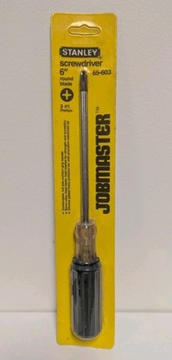 Vintage NOS New Sealed Stanley Phillips Screwdriver Jobmaster 6'' 65-603 USA Made