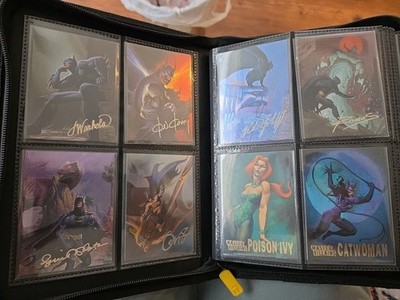 Skybox DC 1995 Batman Master Series Base Set + Chase Sets With Binder