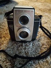 Vintage 1940  s Kodak Brownie Reflex 20 Camera Film UNTESTED With Strap