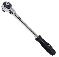 DEEN 3/8" FULL TURN ROUND COMPACT HEAD SWIVEL RATCHET HANDLE (205mm) DNR3F-08