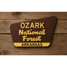Ozark National Forest Arkansas Sign Hike Trail Camp Park Forest Missouri