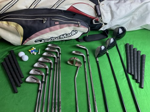 TAYLORMADE⛳RAC OS⛳13 CLUB GOLF SET⛳BAG+3-9 IRONS⛳PUTTER⛳PW⛳SW⛳DRIVER⛳3+5 WOOD⛳