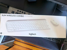 Logitech Slim Wireless Keyboard  Mouse Combo White, BRAND NEW