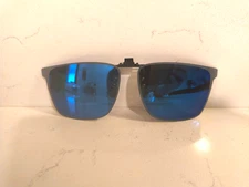 Clip-On Flip-Up Sunglasses, Blue Polarized UV400 Protection