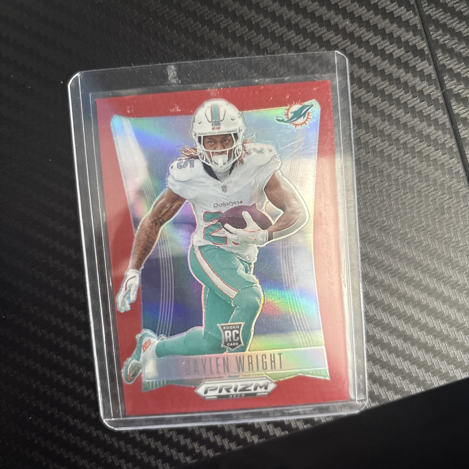 2024 Panini Prizm Deca #201 Jaylen Wright Red Prizms #/199