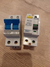 volex 100amp double pole switch and 63A 30mA Rcd