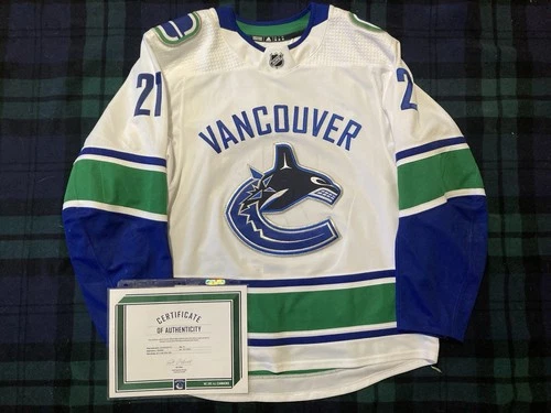 Game Worn Jersey Vancouver Canucks Louis Eriksson 2018/2019 NHL Adidas