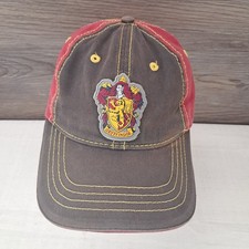 Harry Potter Gryffindor Crest Snapback Distressed Baseball Cap Red