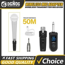 Wired to Wireless Microphone System Converter Transmitter Receiver New