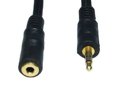 Cables Direct 10m 3.5mm Stereo Extension Cable - Black