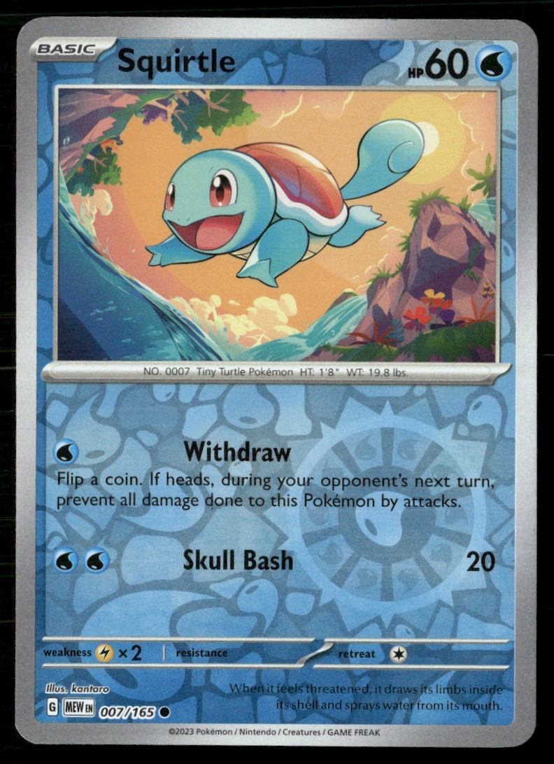 2023 SCARLET & VIOLET SERIES - SCARLET & VIOLET - 151 SQUIRTLE COMMON #7 HOLO