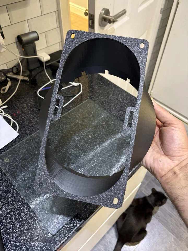 Dual 120mm to 8 Inch Fan Duct Intake Exhaust Silencer ASIC Antminer IceRiver ABS - Image 2 of 3