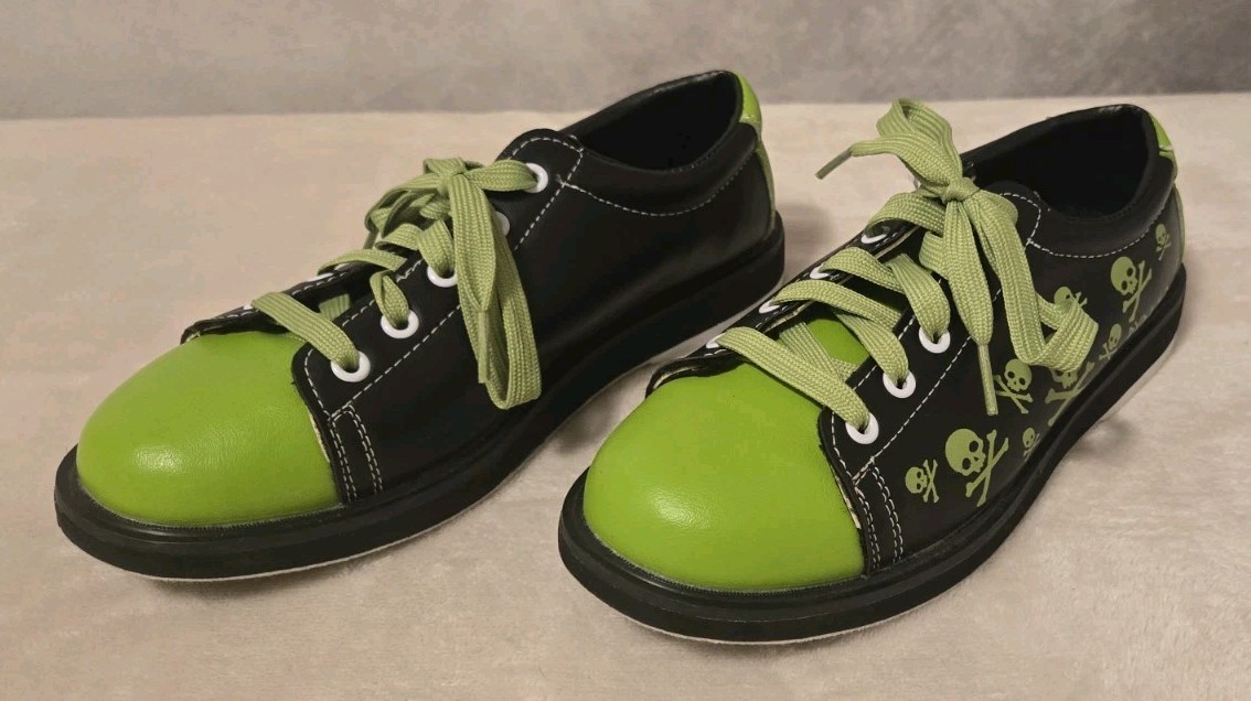 Size 6 Uk 5 Jp 24.5 Eur 38 Black Green Bones