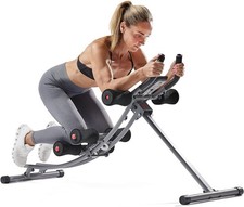 Sunny Salud y Estado Físico Entrenador de Cintura Rodillo Ab con Soporte para Codo Entrenamiento Plegable
