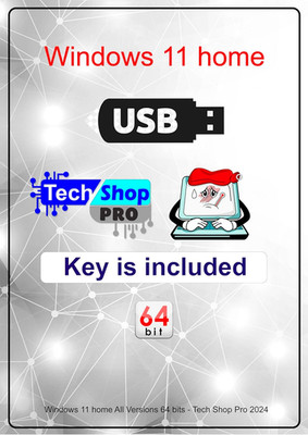 Compatible with Install Key Included USB for Windows 11 Home OEM Version 64 Bit.