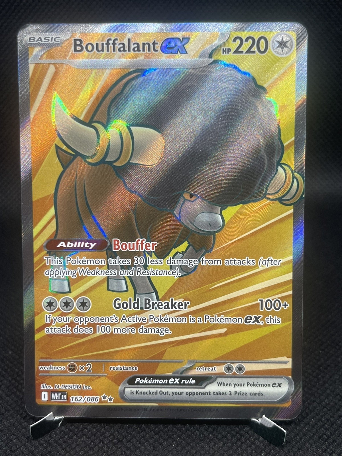 Bouffalant ex 162/086 Sv: White Flare Holo