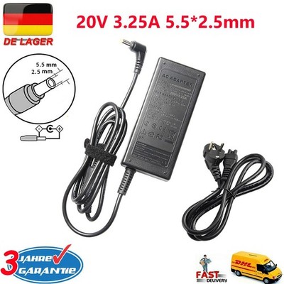 20V 3.25A Notebook Netzteil Ladegerät für Lenovo ADP-65KH B 36001646 CPA-A065 DE