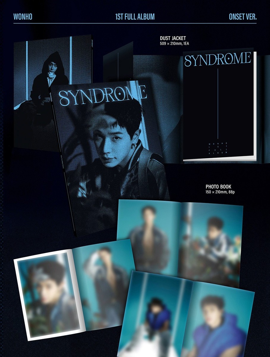 WONHO [SYNDROME] 1st Full Album CD-R+Dust Jacket+Photo Book+