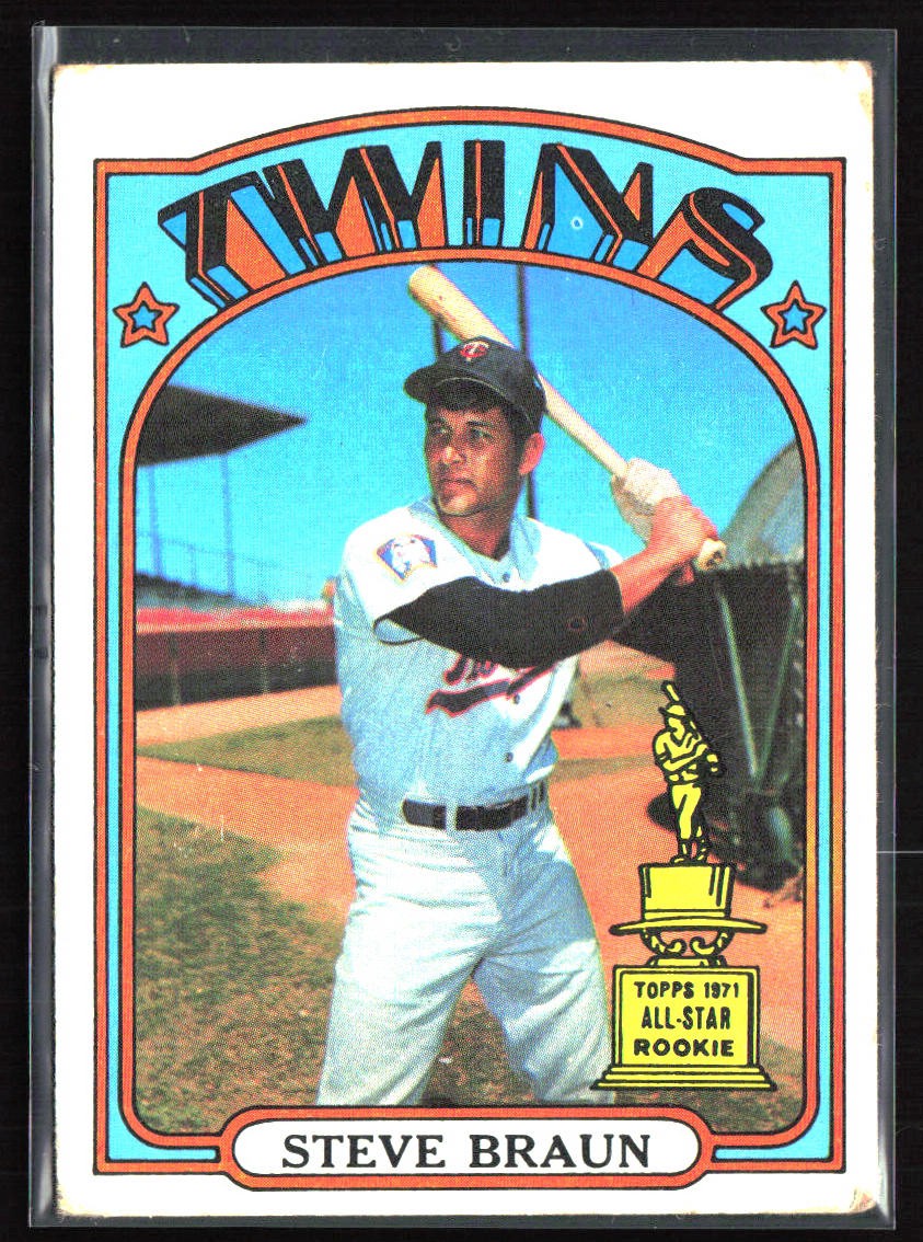 1972 Topps #244 Steve Braun EX Rookie Cup