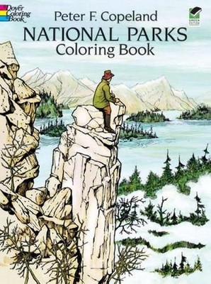 National Parks Coloring Book by Peter F. Copeland (English) Paperback Book