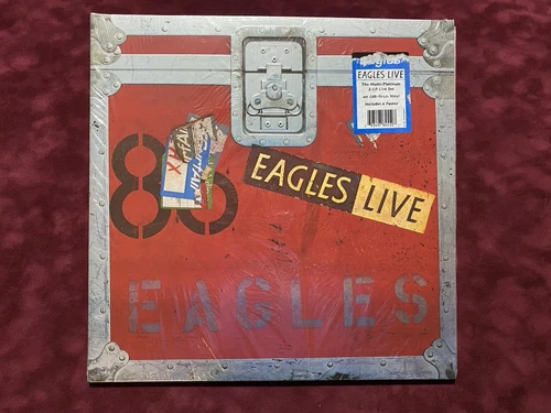 Eagles Live 180 Gram Vinyl 2 LP 2021 Reissue With Poster - NM - Still in Shrink