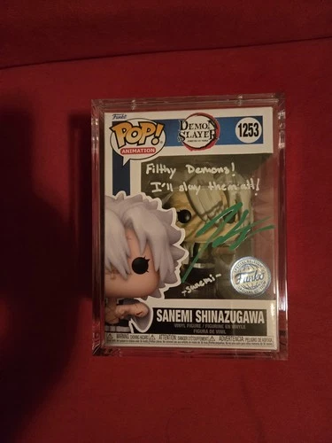 Funko Pop! Demon Slayer: Sanemi Shinazugawa Figure Signed with PSA Certificate