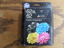Genuine HP 62XL Black High Yield 62 Tri-Color Combo Pack N9H67FN Exp Dec 2027