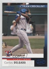 2004 Leaf Team Checklist Press Proof Blue 36/100 Carlos Delgado #285 0dg