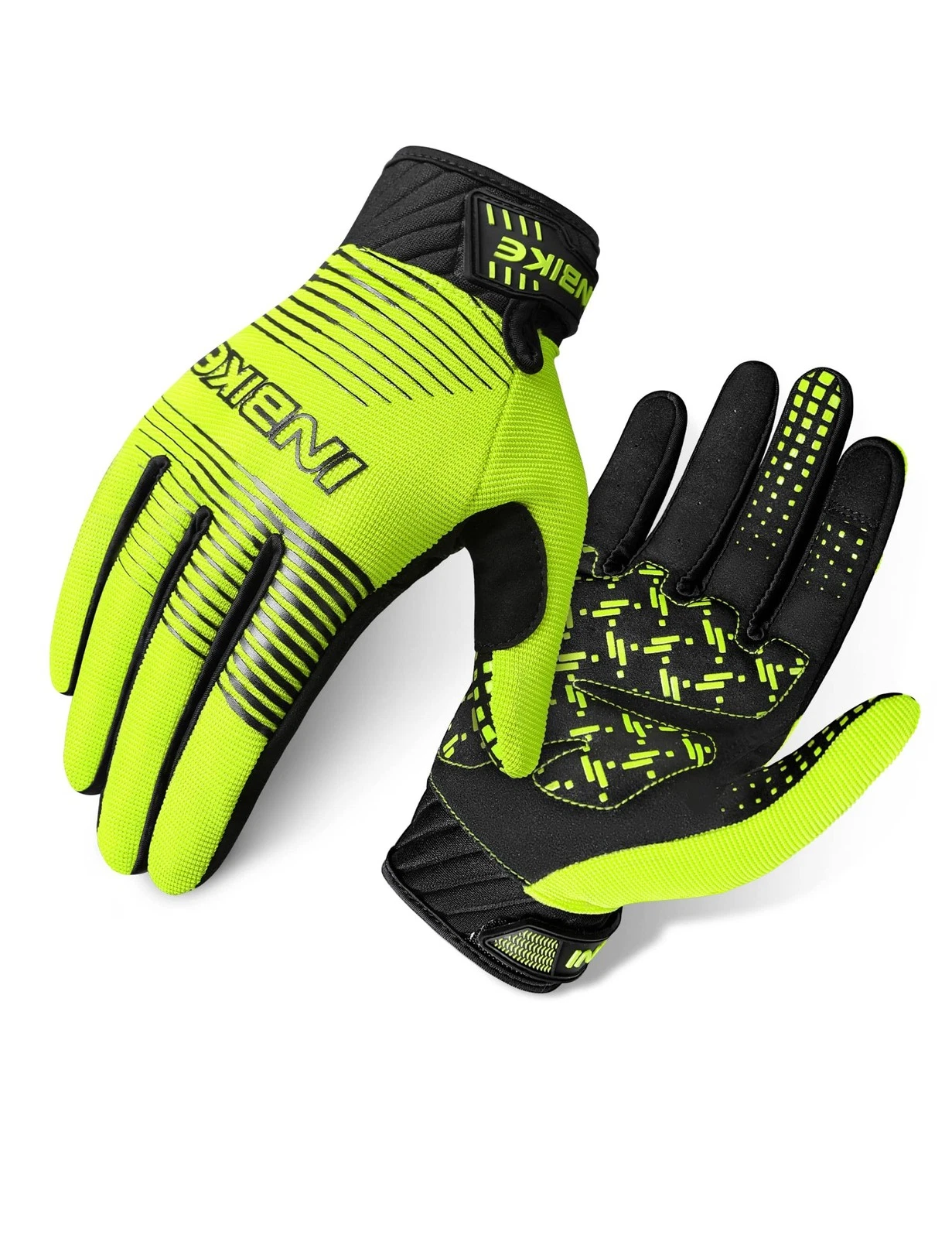 INBIKE Mens Mountain Bike Gloves Breathable Stretchy Touch Screen Wear-Resist...