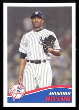 2014 TOPPS MINI STICKER #24 MARIANO RIVERA YANKEES BASE NM FRONT & BACK PICS