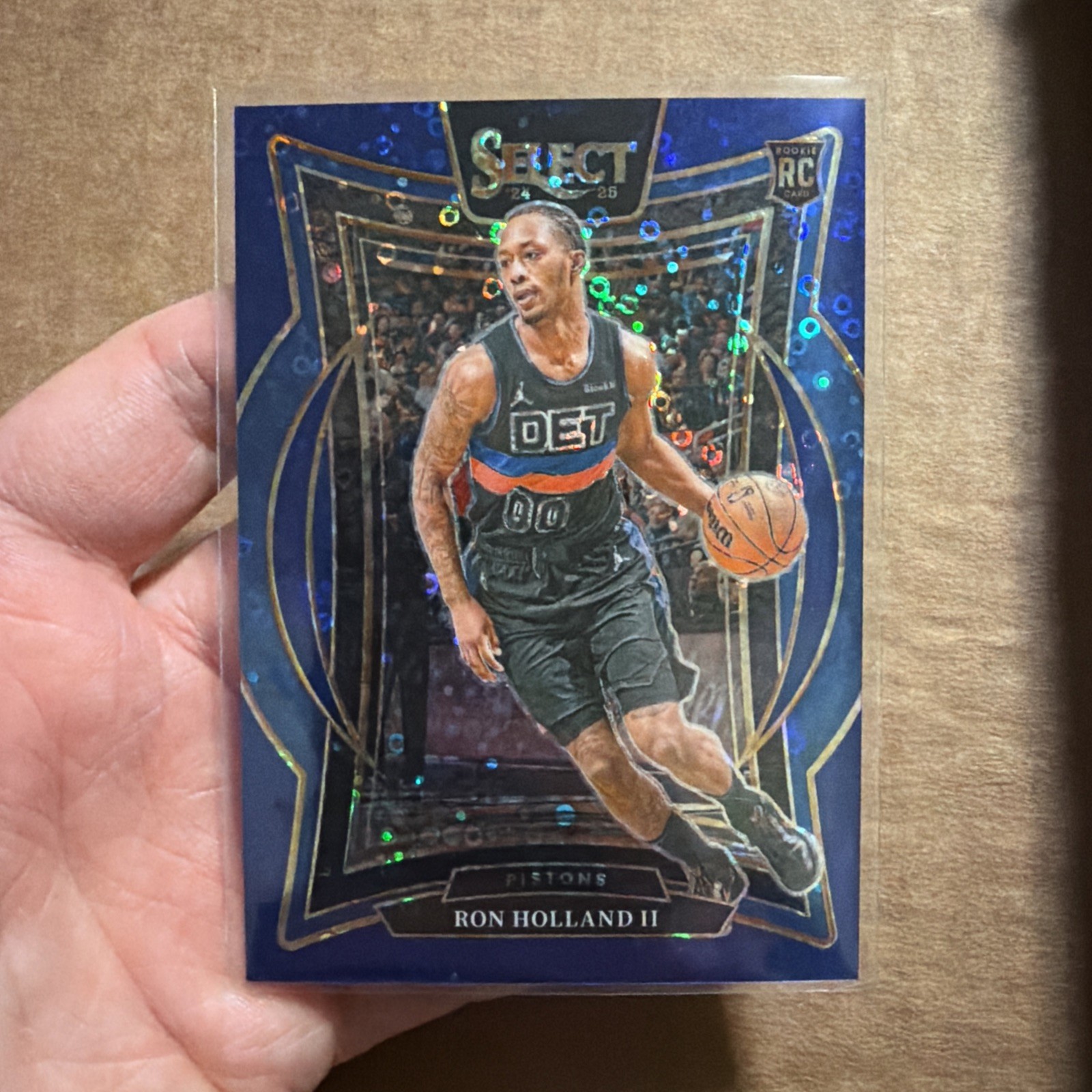 2024-25 Panini Select Concourse Ron Holland II RC #74 Dark Blue Disco Prizm /25