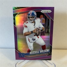 2025 Panini Prizm Russell Wilson #202 New York Giants Purple Prizm 078/125