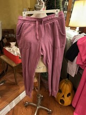 JOY LAB Mauve/ Pink w/Pockets HI-RISE Comfy JOGGERS SWEATPANTS S