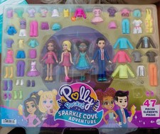 Polly Pocket Sparkle Cove Adventure Fashion Pack 47 Pieces 4 Years +
