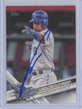 2017 Topps Series 2 Cheslor Cuthbert Signed Card Autograph Auto #677 Royals MLB