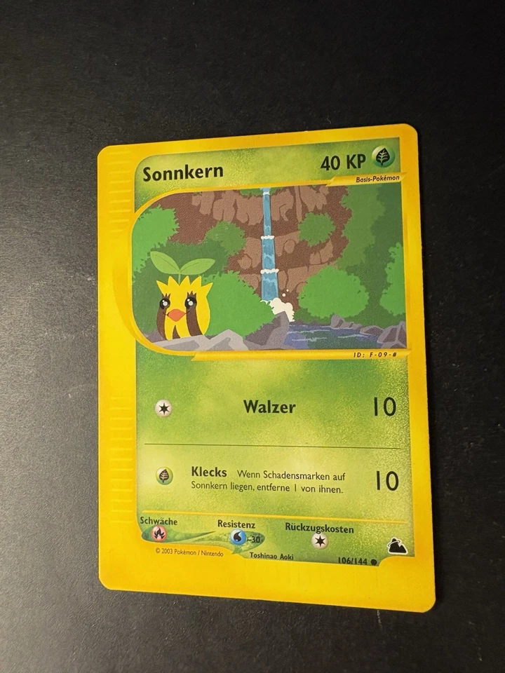 Pokémon Karte Sonnkern 106/144 • Skyridge Set  Pokemon Deutsch Vintage E-Series - Bild 2 von 4