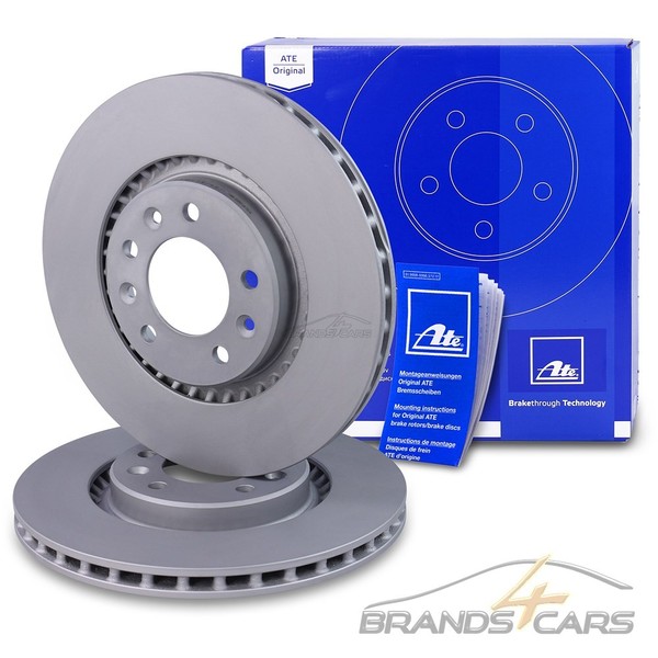 ATE 2X Bremsscheibe Hinten FÜR Citroen Jumpy Fiat Opel Vivaro C Peugeot Expert-image