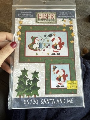 Santa And Me Quilt Pattern Fiber Mosaics 