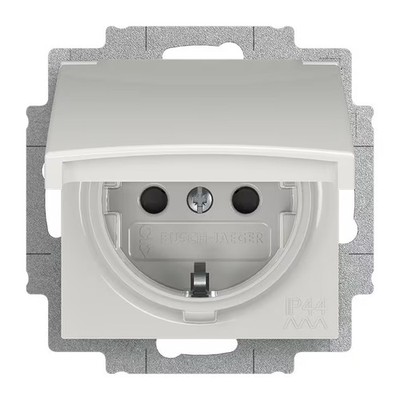 Busch-Jaeger 20 EUCKBD-914 SCHUKO Steckdosen-Einsatz mit Klappdeckel, Busch-bala