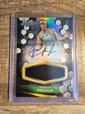 2024 TOPPS GRAPHITE JESSICA PEGULA RELIC AUTO #4 PLAYER WTA