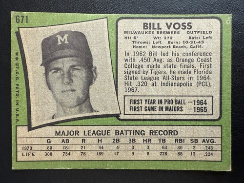 1971 Topps Baseball Cards - Singles - You Pick (Card #s 431-752) - Free Shipping - Picture 141 of 261