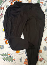 (NEW) FOREVER 21 Women's Plus 2XL Black Jogger Pants Mesh Panels Pockets