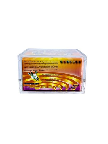 Pokemon Gym Heros 1. Edition Booster Box (leer) - Minty mit Acryl Case - Bild 6 von 6