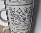 Set Of 4 Disney Mickey Mouse Comic Strip 10oz Mugs With Metal Stand/Holder — photo 9