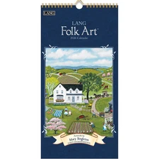 Lang Companies,  Lang Folk Art 2026 Vertical Wall Calendar, 8'' X 15.8'', 12-Mon