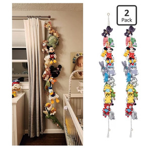 NWT! 2PCS Stuff Animal Storage Chain Organizers 80" Cotton Hanging Storage Chain