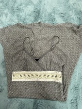 Vero Moda Boho Grey Patterned Cami Dress - Size 38 (UK 10)